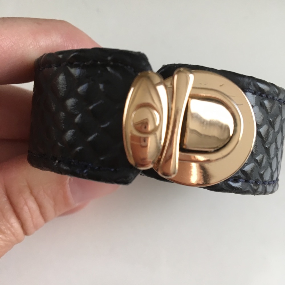 faux snakeskin bracelet
